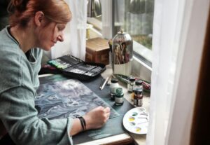 Bettina Planyavsky legt selbst Hand an